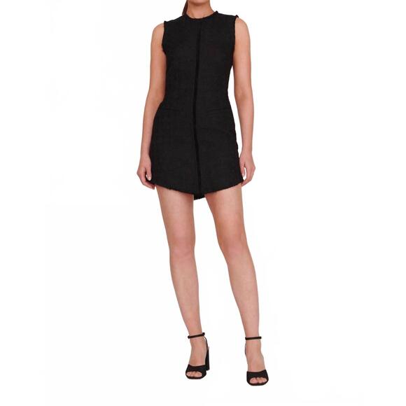 NEW STAUD crystal mini dress in black